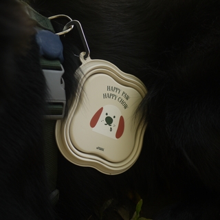 Pets PaRK | 狗狗自己揹摺疊碗－灰／米