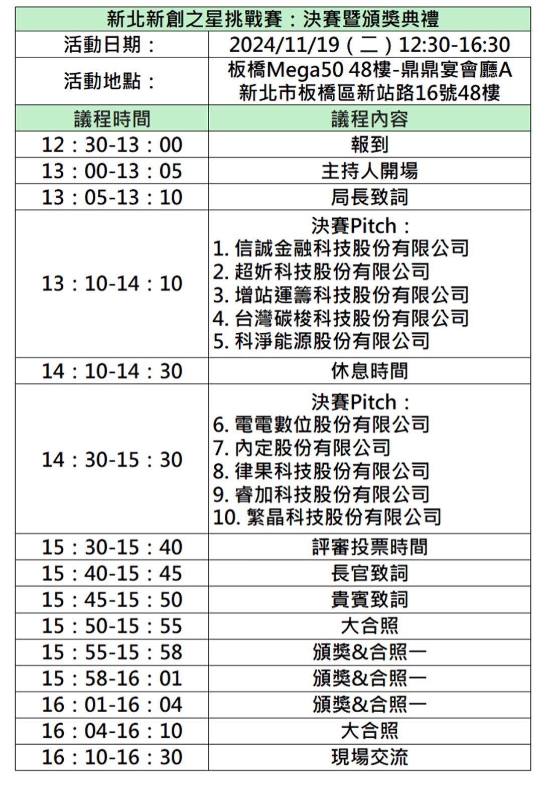 <p><strong>*主辦單位保留議程異動權利</strong></p>