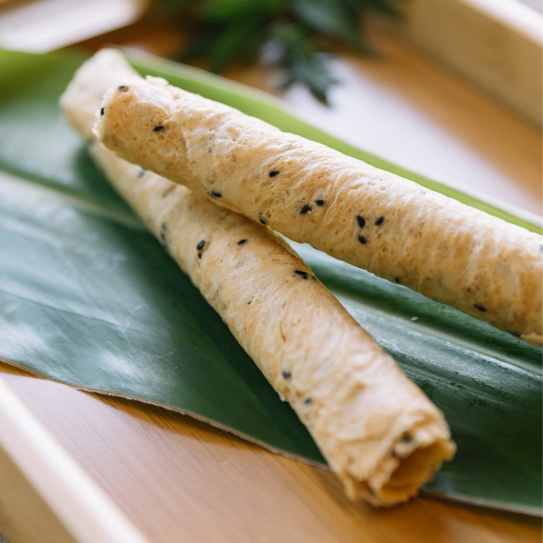 隨野家手工友善雞蛋捲 【胚芽芝麻】【海苔芝麻】【木柵鐵觀音茶口味】盒裝※六盒免運※