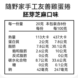 隨野家手工友善雞蛋捲 【胚芽芝麻】【海苔芝麻】【木柵鐵觀音茶口味】盒裝※六盒免運※