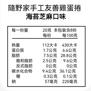 隨野家手工友善雞蛋捲 【胚芽芝麻】【海苔芝麻】【木柵鐵觀音茶口味】盒裝※六盒免運※