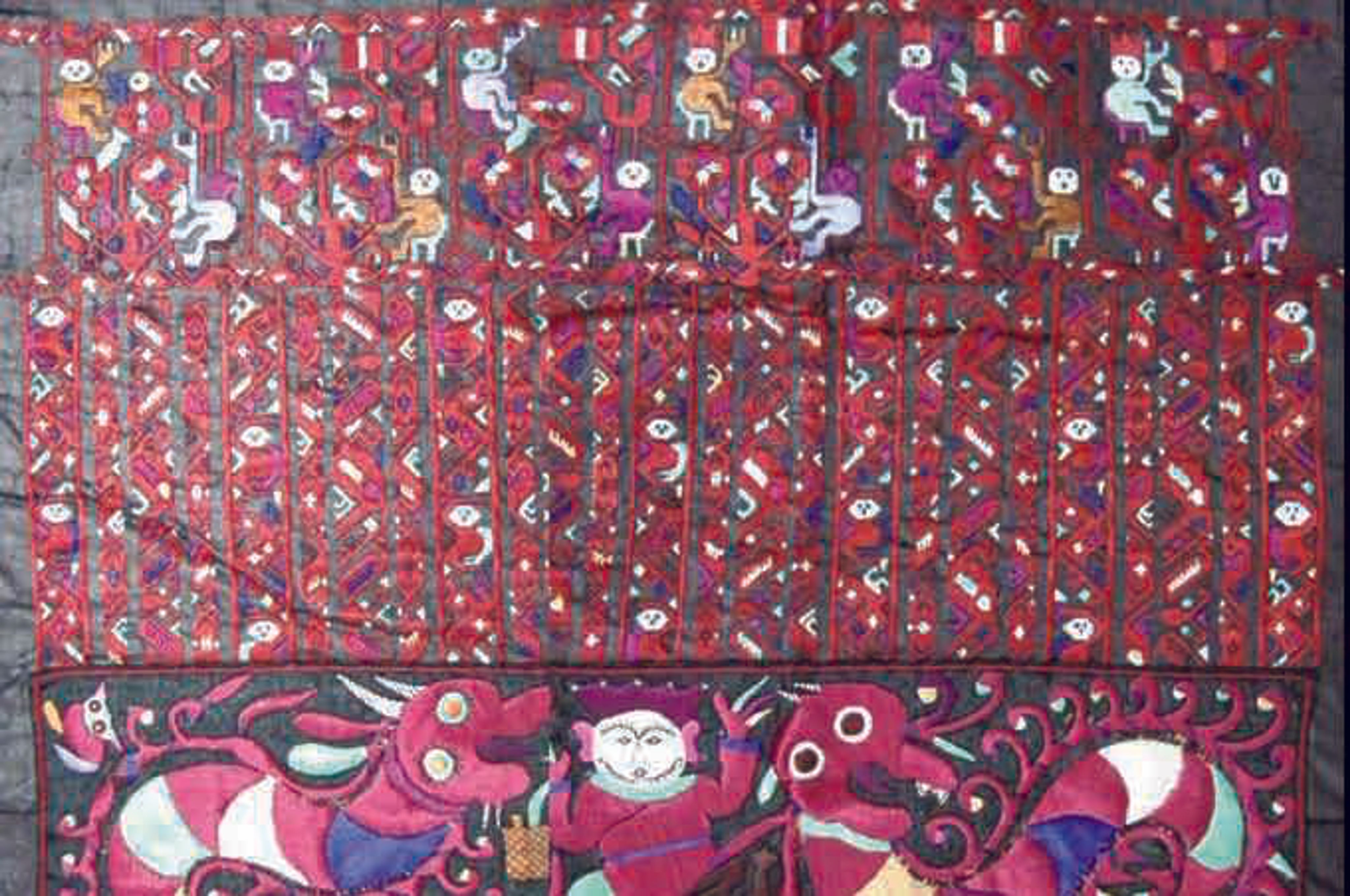 <p><span style="background-color: transparent;">施洞苗族盛裝服飾繡片,訴說著生育繁衍的理想 </span></p>
