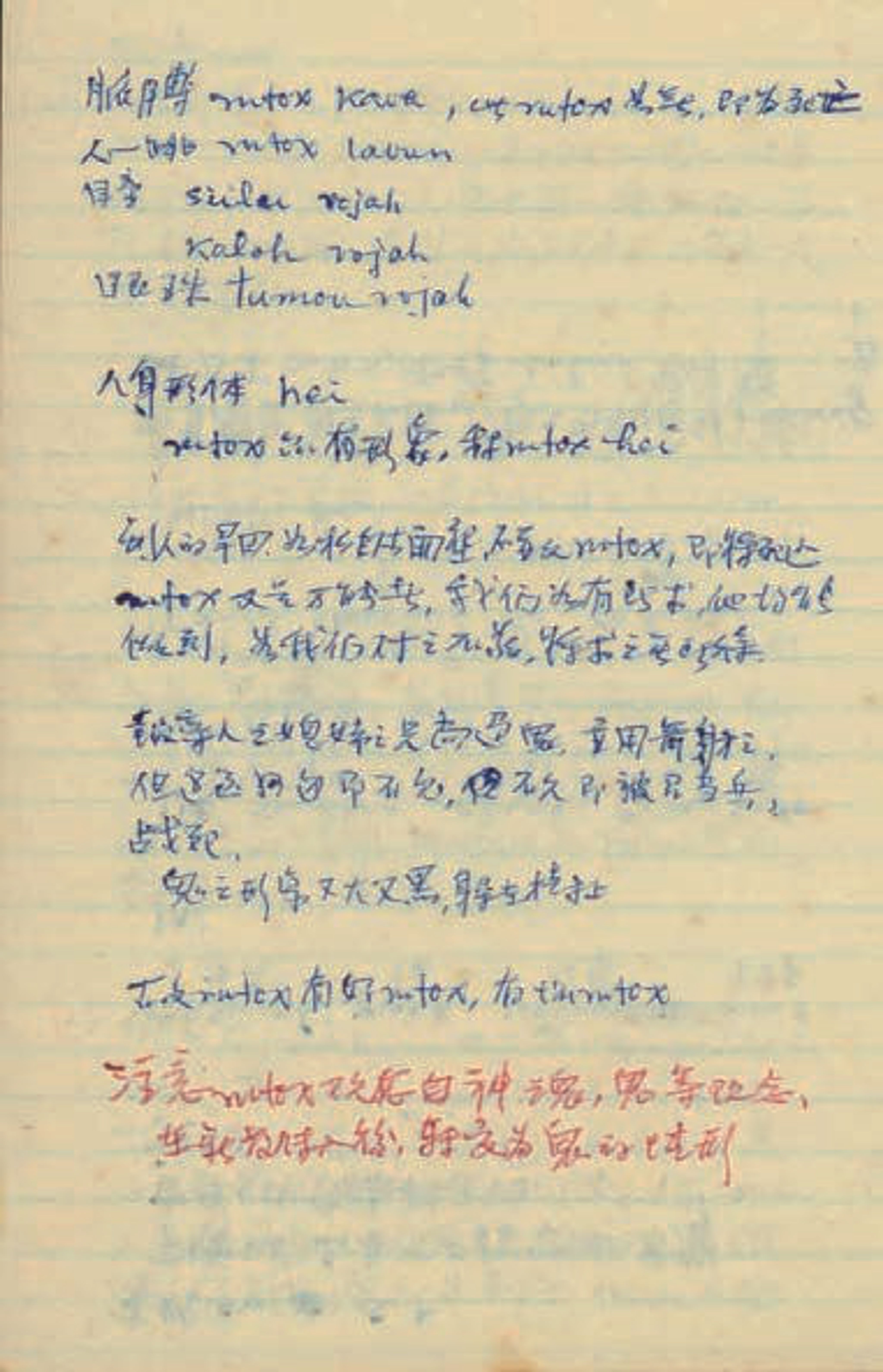 <p><span style="background-color: transparent;">李亦園院士田野筆記:占卜與人觀的訪談紀錄。出自於南澳(五)</span></p>