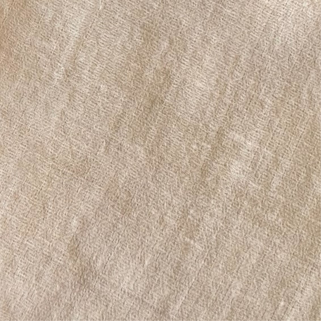 奶油白_手工純羊絨圍巾 (現貨)