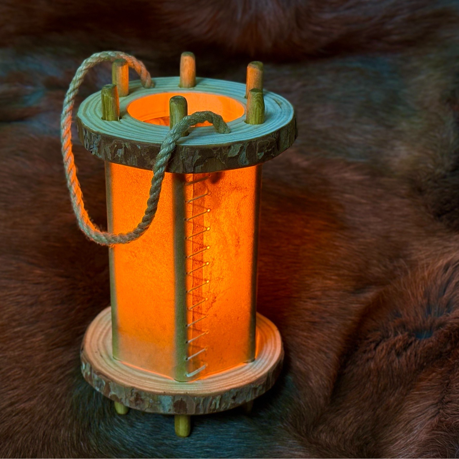 【中世紀手工木製燈籠】