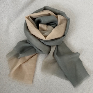 林間光影_手工純羊絨圍巾 (現貨)