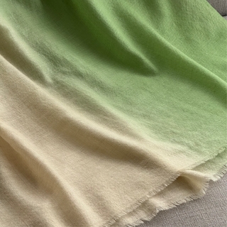 抹茶拿鐵_手工純羊絨圍巾 (現貨)