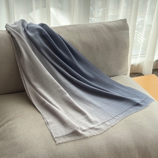 雲暮山嵐_手工純羊絨圍巾 (現貨)