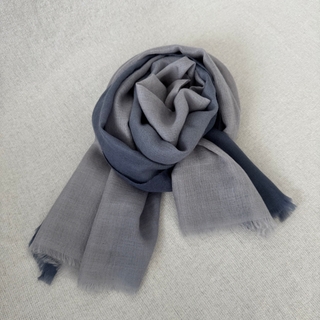 雲暮山嵐_手工純羊絨圍巾 (現貨)