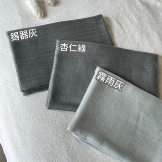 杏仁綠_手工純羊絨圍巾 (少量現貨)