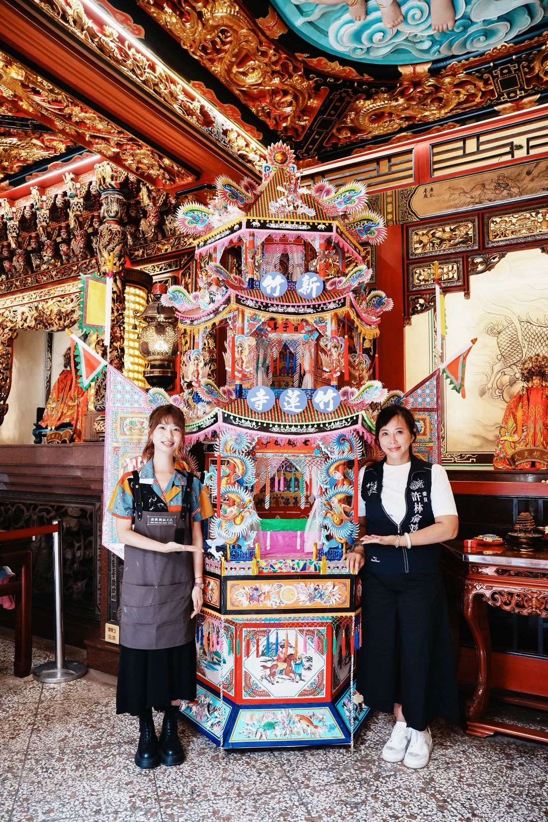 <p>感謝新興紙糊文化為竹蓮寺量身定制專屬的七娘媽亭,歡迎大家七夕慶典來現場參觀</p>