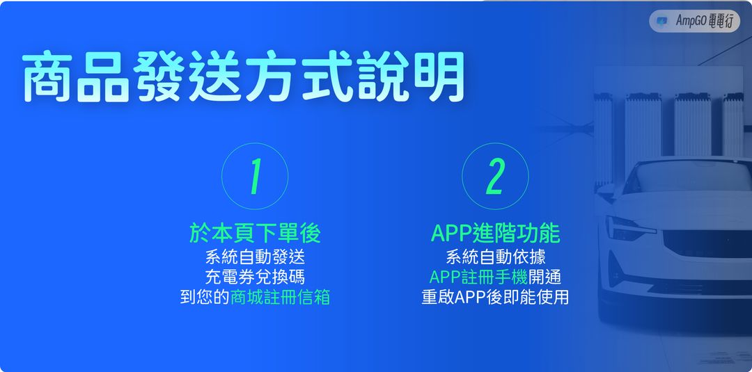 <p><strong>商品發送說明</strong></p><p>*折扣券將發送到您"AmpoGO充電漫遊帳戶"可於"折扣券專區"確認</p><p>*進階功能將依據您APP註冊時的手機號碼進行綁定，無法轉移</p><p>*本商品為一次發放全數折扣券，非訂閱制每月發送</p><p><br></p><p class="ql-align-center">◦ ◦ ◦ ◦ ◦ ◦ ◦ ◦ ◦ ◦ ◦ ◦ ◦ ◦ ◦ ◦ ◦ ◦ ◦ ◦ ◦ ◦ ◦ ◦ ◦ ◦ ◦ ◦ ◦ ◦</p>