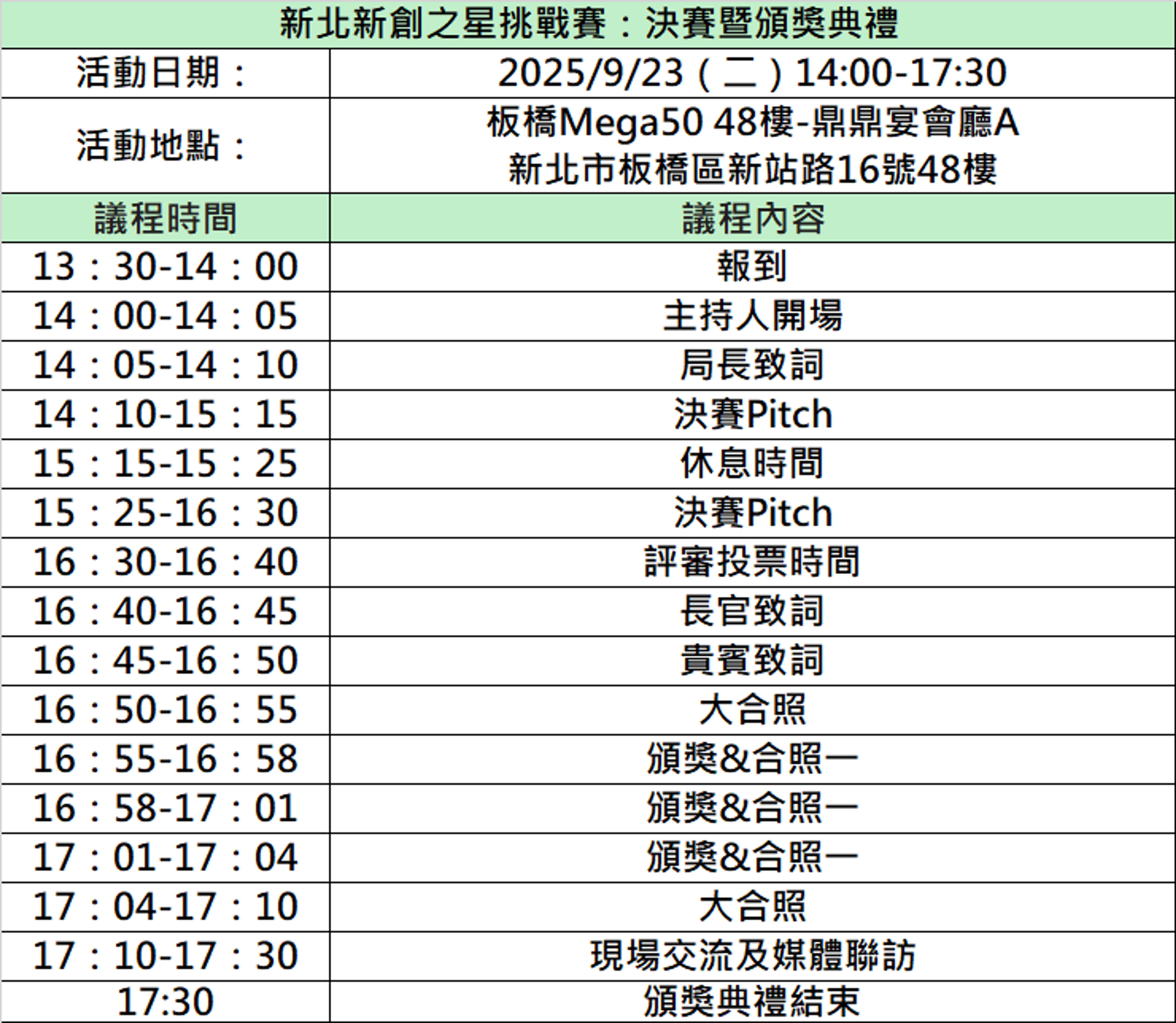 <p><strong>*主辦單位保留議程異動權利</strong></p>