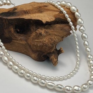 HERE DITAS PEARL DOUBLE NECKLACE 銀項鍊組(預購)