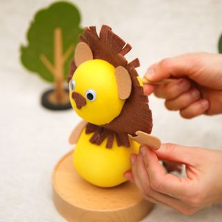 【 QQ動物執頭偶 】🦁獅子款