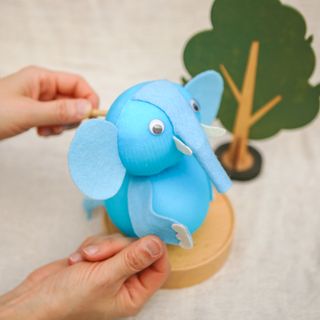【 QQ動物執頭偶 】🐘大象款