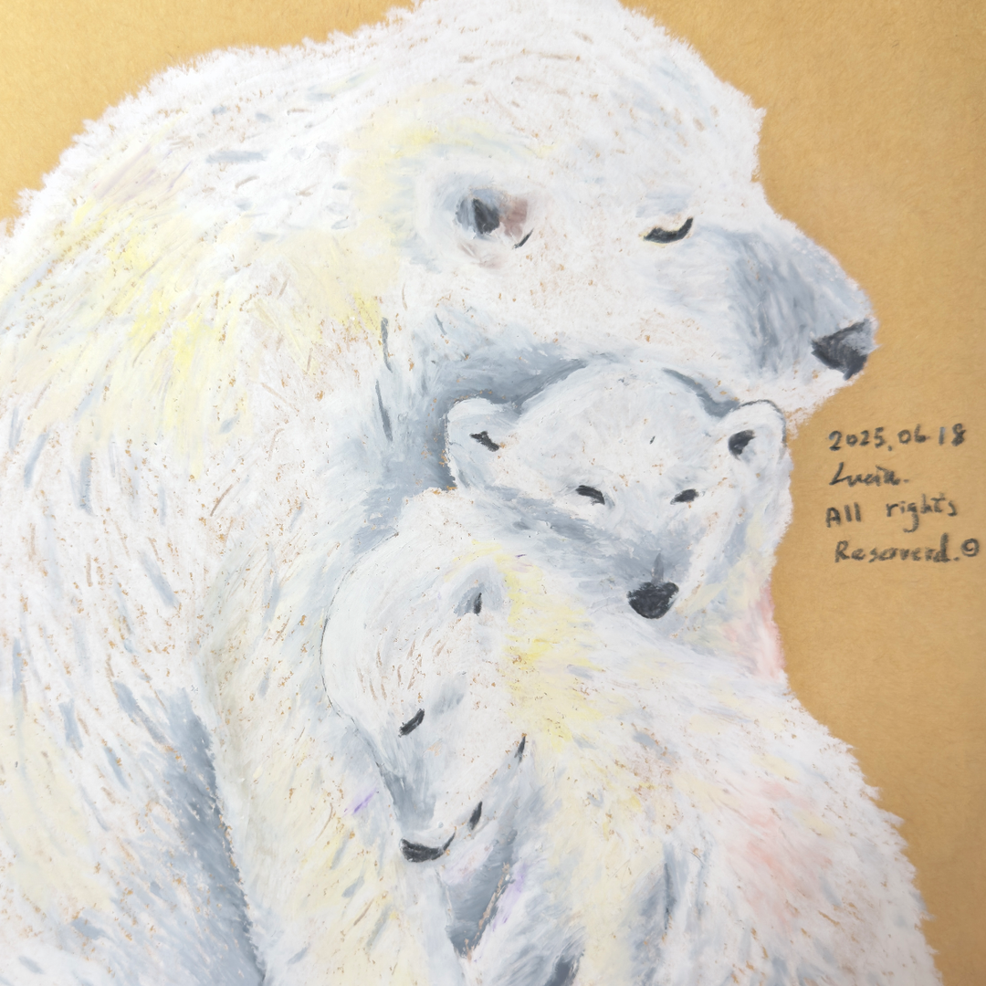 Polar Bear Family 北極熊家族 — Soul Portrait Digital Print